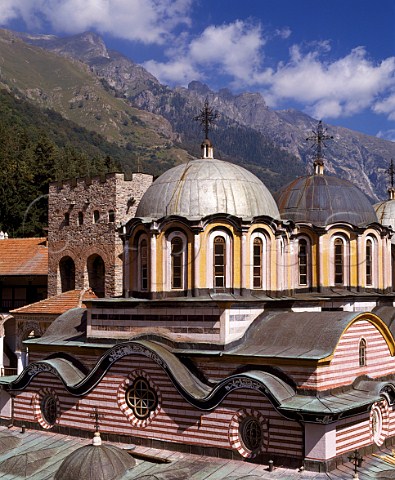 Rila Monastery high in the Rila Mountains dates from the 14thcentury The largest in the country it is said to be Bulgarias most important monument historically culturally and emotionally