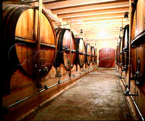 Casks in cellars at Chateau Vignelaure Rians Var   Coteaux dAix en Provence