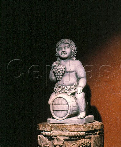 Statue of young Bacchus in cellars of Guigal   Ampuis Rhne France   Cte Rtie
