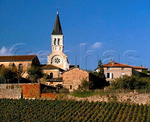 Village and church of Julinas Rhne France   Julinas  Beaujolais