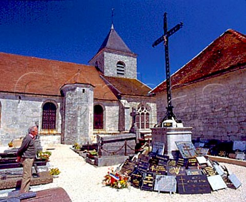 Grave of Charles de Gaulle in churchyard at   ColombeylesdeuxEglises HauteMarne France