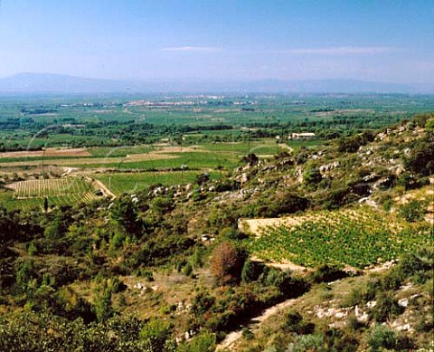 Valley of the River Aude from above Cesseras   Aude France   Minervois