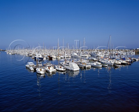 Yachts moored in marina at Arcachon  Gironde France  Aquitaine