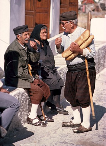 Elderly villagers Ios Cyclades Greece