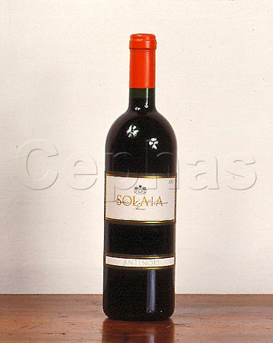 Bottle of Antinori Solaia 1987   Tuscany Italy
