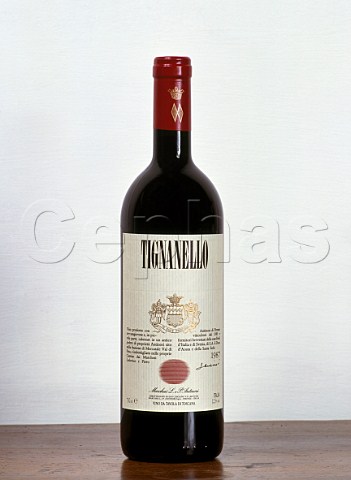 Bottle of Tignanello of Antinori   Tuscany Italy