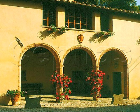 The house of Santa Cristina on the estate of the   same name Owned by Marchesi L  P Antinori of   Florence Chianti Classico