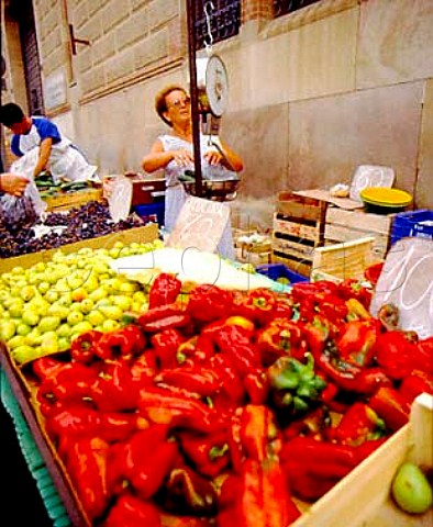 Vegetable market Palafrugell Catalonia