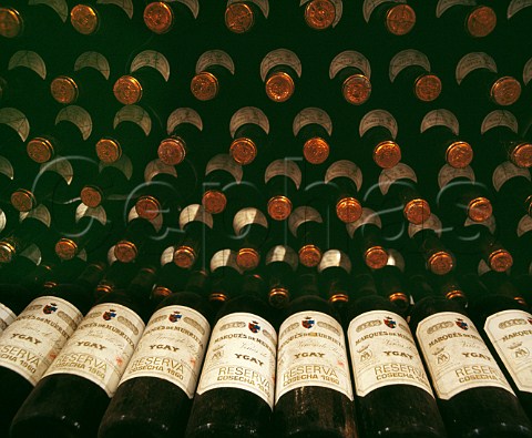 Bottles of 1960 Ygay in the wine library of Bodegas Marques de Murrieta Ygay Logroo Spain   Rioja Alta