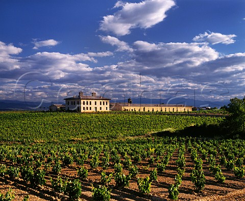Bodega Torre de Oa and its vineyard Pganos near Laguardia Alava Spain Rioja Alavesa