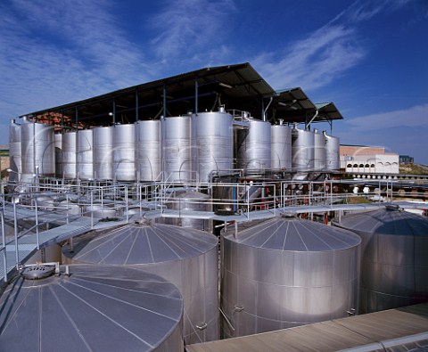 Vinification plant of Miguel Torres at Pachs del Penedes Catalonia Spain