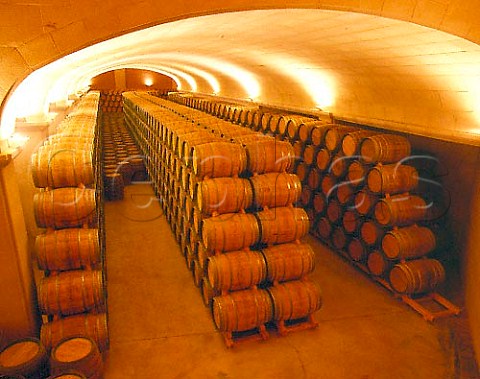 The barrel maturation cellar of Bodegas Campillo   Laguardia Alava Spain  Rioja Alavesa