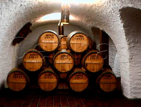 Barrels at AsbachUralt brandy distillery in   Rudesheim      Rheingau