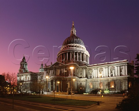 St Pauls Cathedral at dusk  London