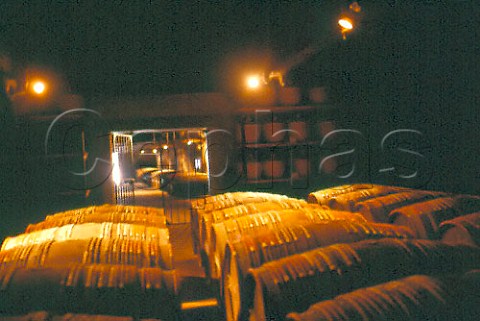 Casks of Cognac in the cellars of   Hennessy Cognac Charente France