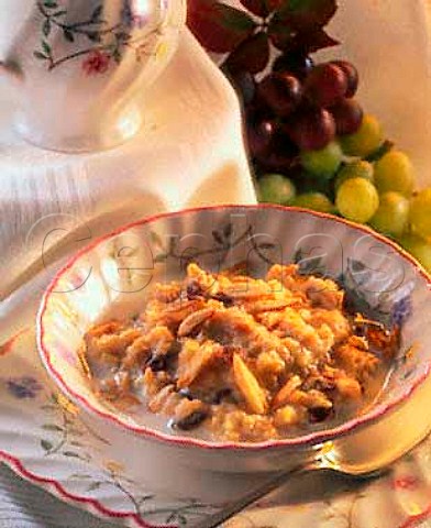 Breakfast  porridge with nuts