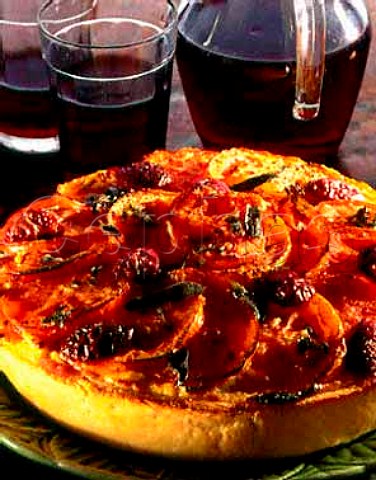 Tomato and ricotta tart