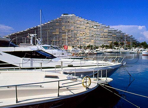 Marina Baie des Anges at VilleneuveLoubet on the   Cte dAzur with Controversial luxury flats   designed by Andre Milangoy