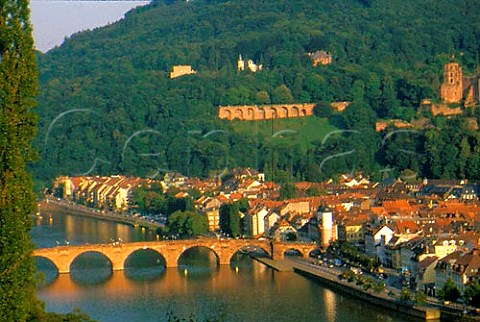 The old bridge Alte Brucke over the   Neckar at Heidelberg Germany