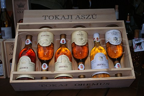 Presentation case of Oremus Tokaji   wines Hungary