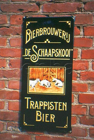 Koningshoeven near Tilburg   Netherlands Old advertisement for La   Trappe beer with Schaapskooi or sheep   pen