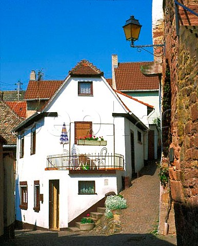 Back street in Neuleiningen Pfalz Germany