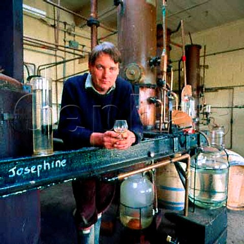 Julian Temperley in his distillery the Somerset   Cider Brandy Co near Kingsbury Episcopi Somerset   Both apple and grape brandy is made