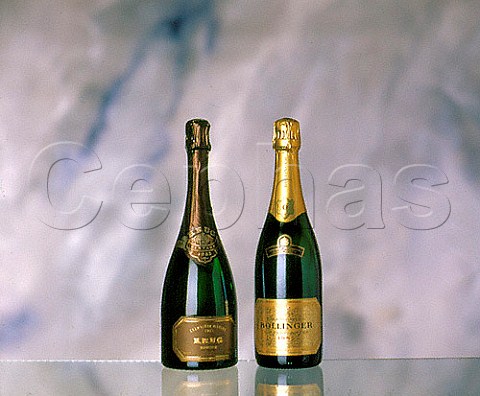Bottle each of 1985 Krug Vintage and Bollinger   Grande Anne champagne