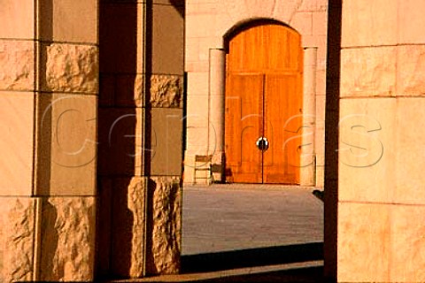 Doorway of Opus One winery Oakville   Napa Co California USA