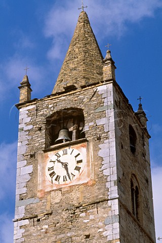 Old clock in the church tower at La   Brigue AlpesMaritimes France
