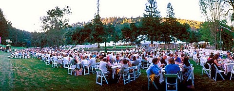 Napa Valley Wine Auction Dinner at the Meadowood  Resort St Helena California