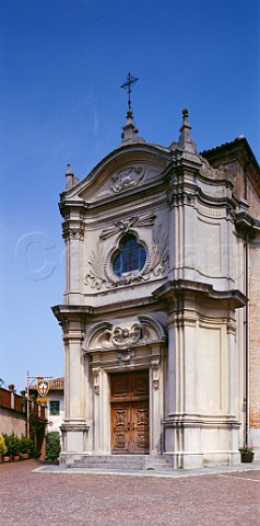 Faade of the church in Barbaresco  Piemonte Italy
