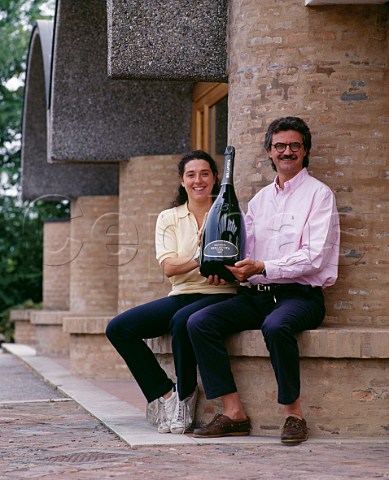 Mattia Vezzola winemaker and Francesca Moretti of Bellavista Erbusco Lombardy Italy Franciacorta