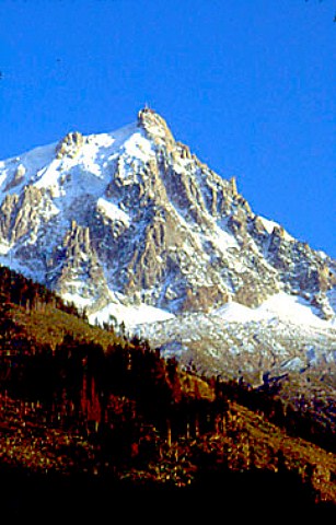 The Aiguille du Midi in the Mont Blanc   massif HauteSavoie France