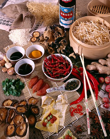 Ingredients for Chinese food