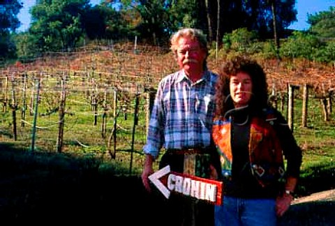 Duane and Nancy Cronin of Cronin   Vineyards San Mateo Co California   Santa Cruz Mountains AVA