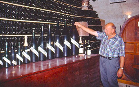 JeanFranois Chabord in his   sparklingwine cellar  StPray Ardche France