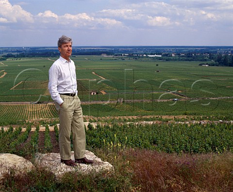 Joseph Henriot died 2015 above Le Montrachet vineyard PulignyMontrachet Cte dOr France