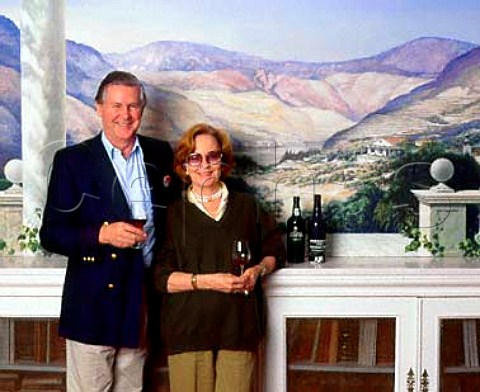 Alistair Robertson of Taylor Fladgate  Yeatman and Fonseca Guimaraens with his wife Gillyane at Taylors Quinta de Vargellas Pinho Portugal  Port