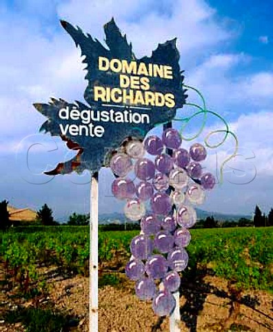 Sign for Domaine des Richards Viols Vaucluse   France Ctes du RhneVillages