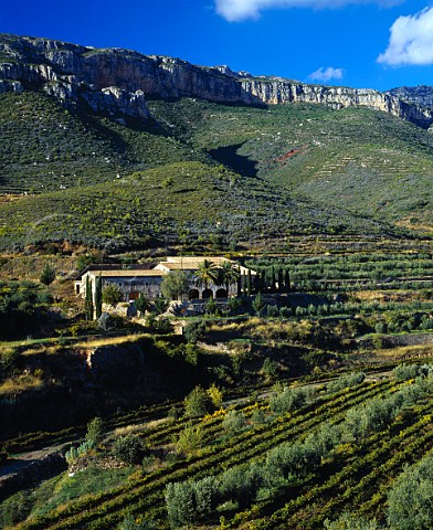 Masia Duch below the Sierra de Montsant near Scala Dei Catalonia Spain  DO Priorato