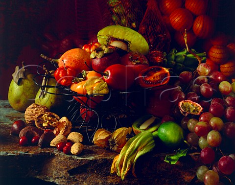 Autumn Assorted fruit and nuts