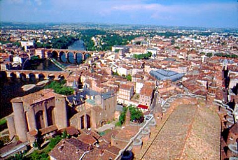 View over the town of Albi Tarn France  MidiPyrnes