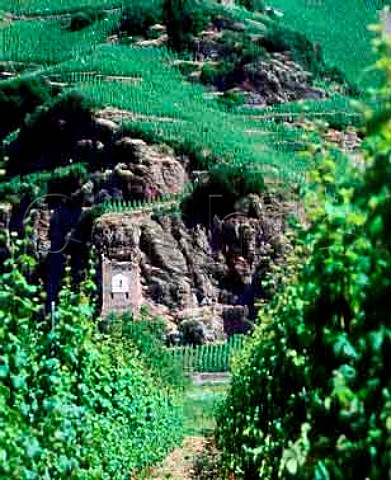 Sundial in the Prlat vineyard on the north bank of   the Mosel at Erden Germany     Mosel
