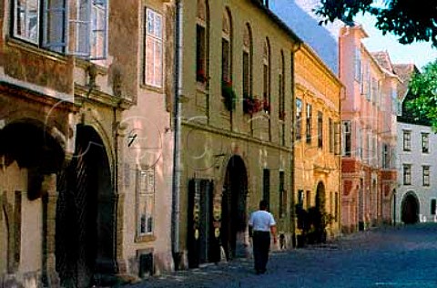 Old street in Sopron Hungary
