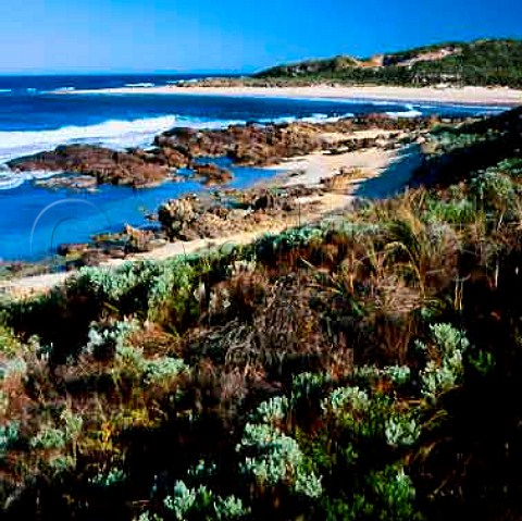Beach at the mouth of the Margaret River  Western Australia