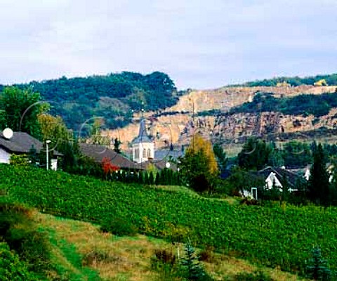 Traisen village and the Rotenfels vineyard   Germany    Nahe