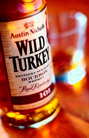 Bottle of Wild Turkey Bourbon