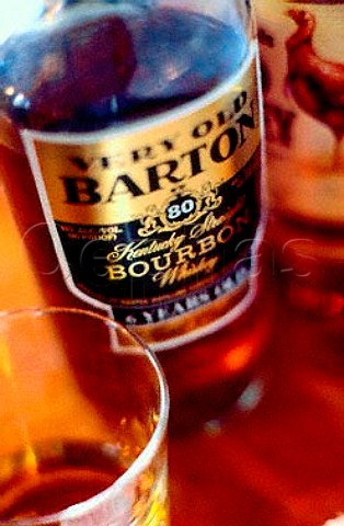 Bottle of Barton Brands Bourbon
