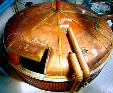 Copper mash tun at Bowmore whisky distillery   Isle of Islay Scotland